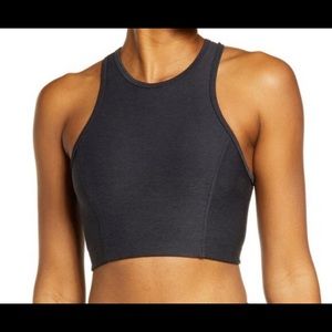 Outdoor Voices Athena crop top in dark gray